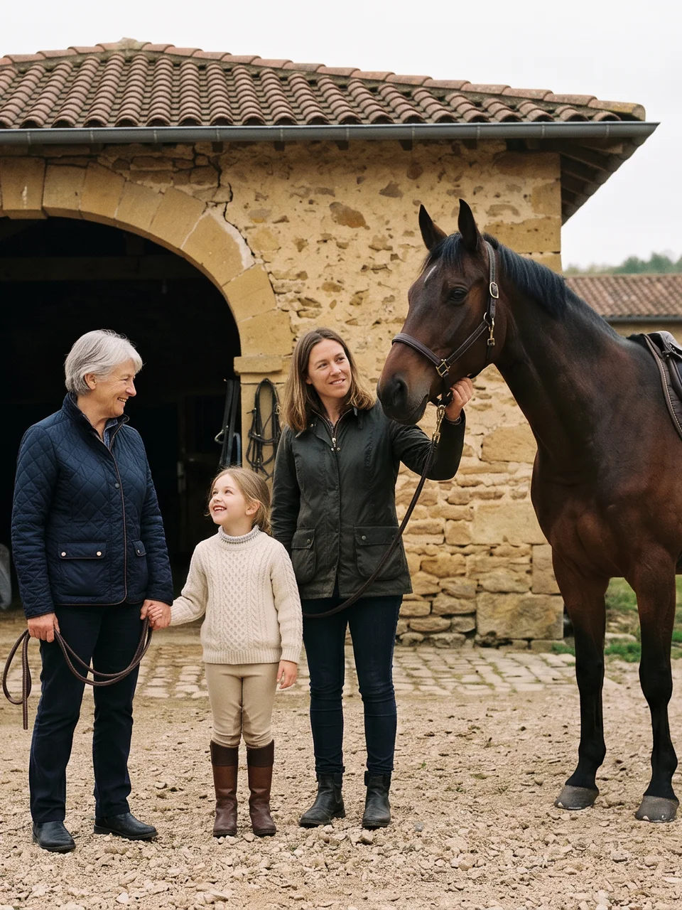 L'équipe, Les Écuries du Palordet, centre équestre à Montracol