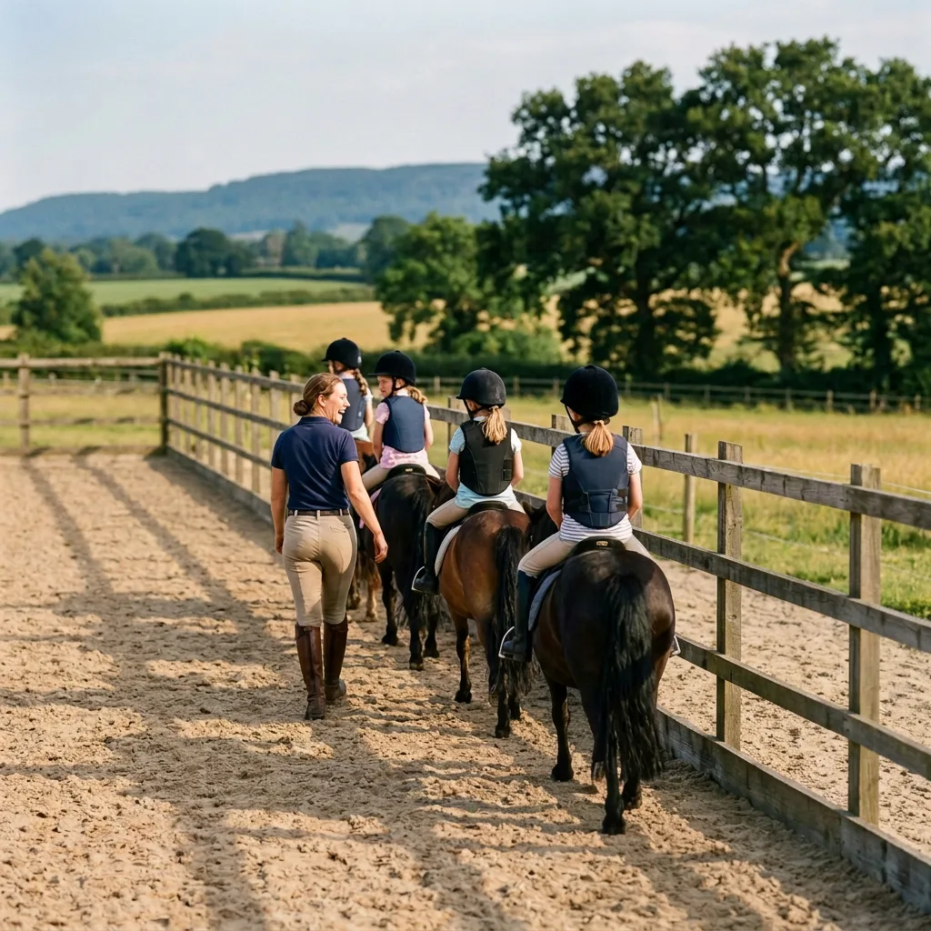 Cours de poney à Montracol, Ain